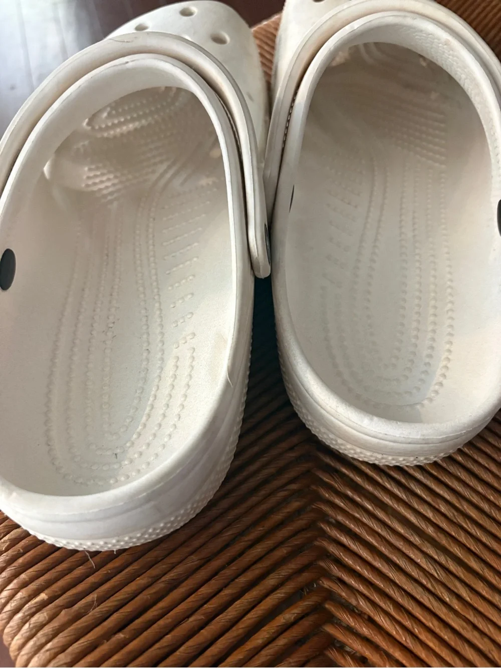 Men's Size 9 White Crocs